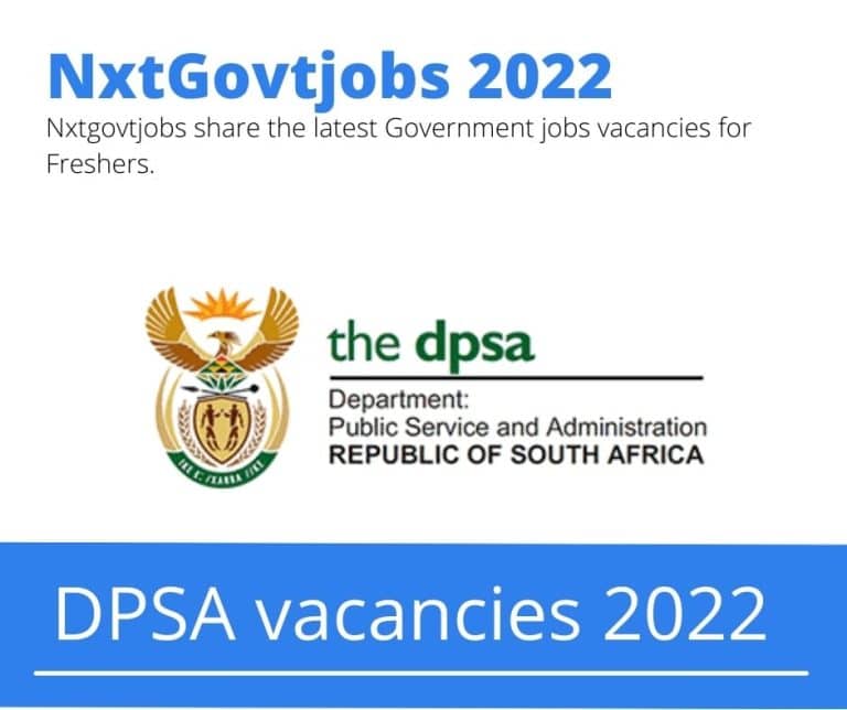 DPSA Cleaner Vacancies in Witzenberg Circular 10 of 2022 Apply Now