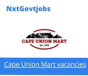 Cape Union Technician Vacancies in Cape Town 2023