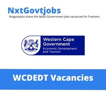 Department of Economic Development and Tourism Financial Services and ICT Sector Vacancies in Cape Town 2023
