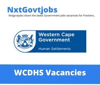 Department of Human Settlements Department Head Vacancies 2022 Apply Online at @westerncapegov.erecruit.co