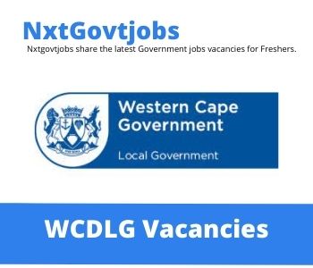 Department of Local Government District and Local Performance Monitoring Vacancies in Cape Town 2023