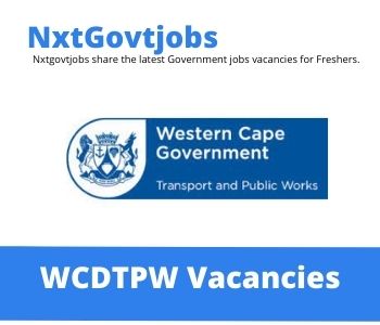 Department of Transport and Public Works Operator Vacancies in Cape Town 2022
