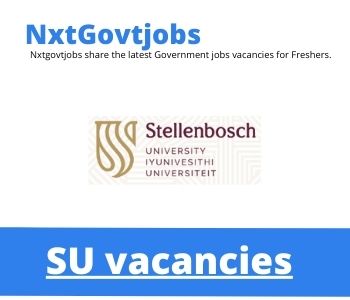 SU Phd Vacancies in Stellenbosch 2023