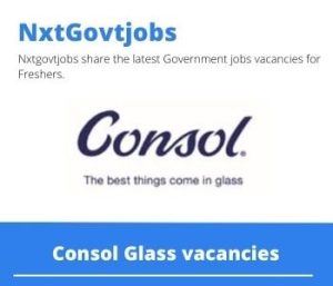 Consol Glass Electrician Vacancies In Bellville 2022