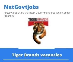 Tiger Brands Production Manager Vacancies In Paarl 2022