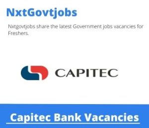 Capitec Bank Revolving Credit Products Specialist Vacancies in Stellenbosch 2023