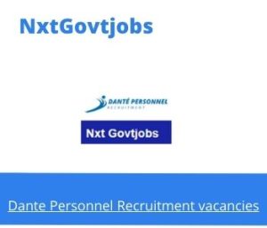 Dante Personnel Recruitment Junior Conveyancer Vacancies in Cape Town 2022