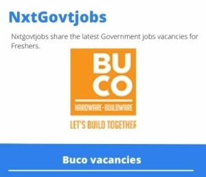 Buco Area Manager Vacancies in Cape Town 2023
