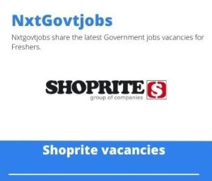 Shoprite Operations Engineer Vacancies in Brackenfell 2022