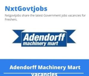 Adendorff Machinery Mart Repairs Technician Vacancies in Brackenfell 2023