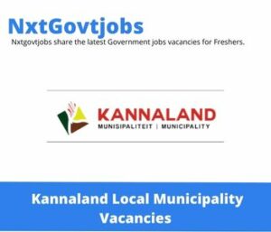Kannaland Municipality Animal Production Vacancies in Cape Town 2023