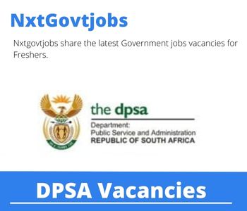 DPSA Principal Psychologist Vacancies in Cape Town 2023