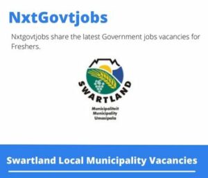 Swartland Municipality Senior Clerk Indigent Audi Vacancies in Cape Town 2023
