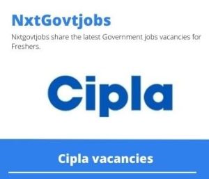 Cipla Sales Representative Vacancies in Cape Twon 2023