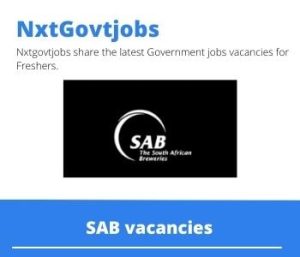 SAB Inventory Clerk Vacancies in Cape Town 2023