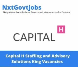 Capital H Staffing and Advisory Solutions SQL Developer Vacancies in Stellenbosch 2023