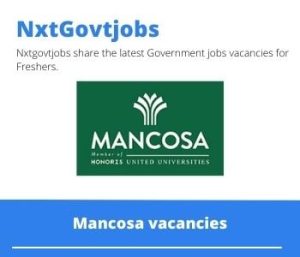 Mancosa Facilities Officer Vacancies in Cape Town 2023