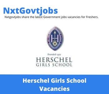 Herschel Girls School Assistant Teacher Vacancies in Cape Town – Deadline 02 May 2023