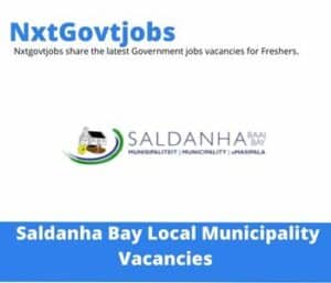 Saldanha Bay Municipality Human Resources Officer Vacancies in Cape Town – Deadline 08 June 2023