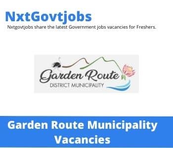 Garden Route Municipality Senior Artisan Mechanical Vacancies in George – Deadline 11 Aug 2023