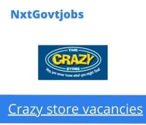 Crazy store Store Manager Vacancies in Malmesbury – Deadline 22 Sep 2023