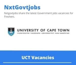 UCT Senior Lecturer Macroeconomics Vacancies in Cape Town – Deadline 30 Apr 2023