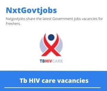 Tb HIV care Information Technology Manager Vacancies in Cape Town – Deadline 1 June 2023