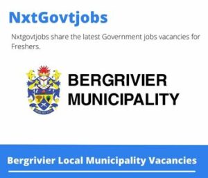 Bergrivier Municipality Chairperson Vacancies in Piketberg – Deadline 17 Nov 2023