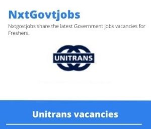 Unitrans Artisan Assistant Vacancies in Cape Town – Deadline 11 Jan 2024